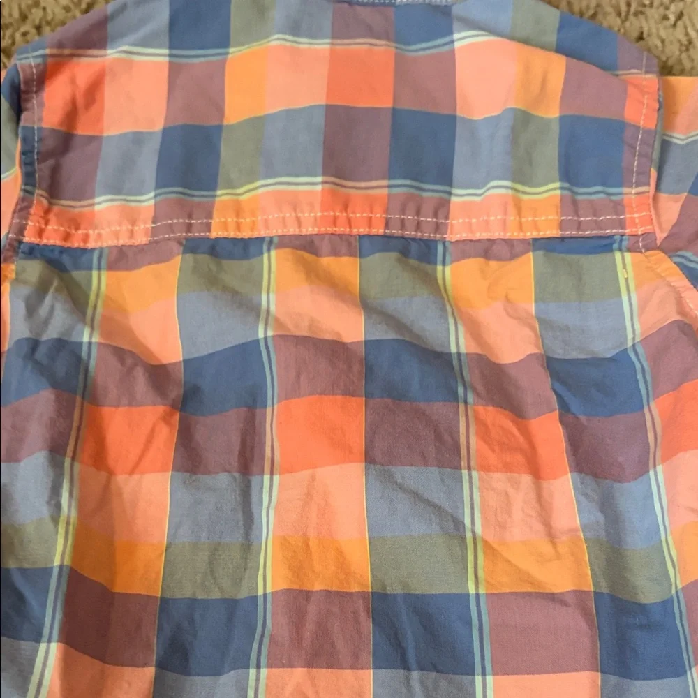 OshKosh B'gosh Vibrant Plaid Button Down Shirt Size 3T